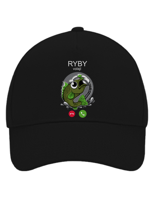 Ryby volají kšiltovka baseballka Black