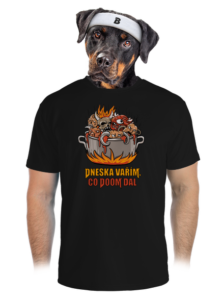Co Doom dal pánské sportovní tričko Black