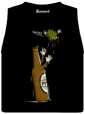 Lahváč a syn dámské tílko volné Black