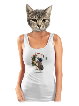 Listonoš dámské tílko klasické White