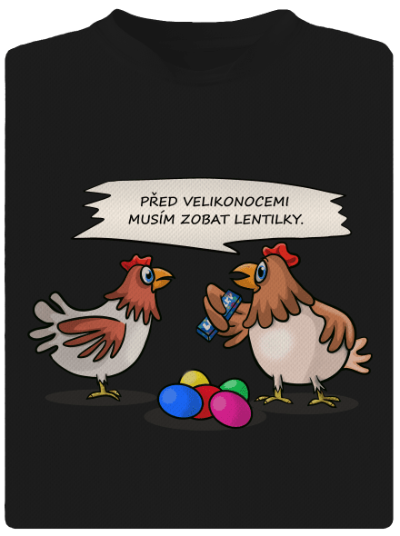 Slepice před Velikonocemi dětské sportovní tričko Black
