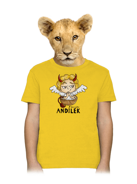 Andílek dětské tričko Gold
