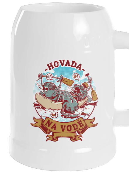Hovada na vodě půllitr White
