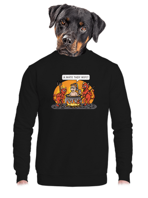 unisex mikina bez kapuce