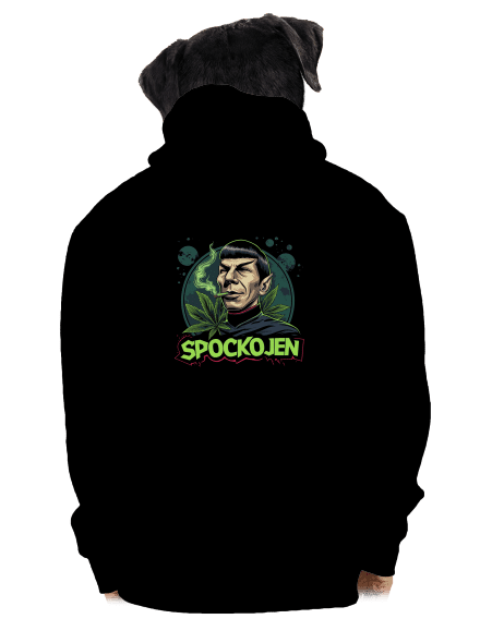 Spockojen pánská mikina na zip Black