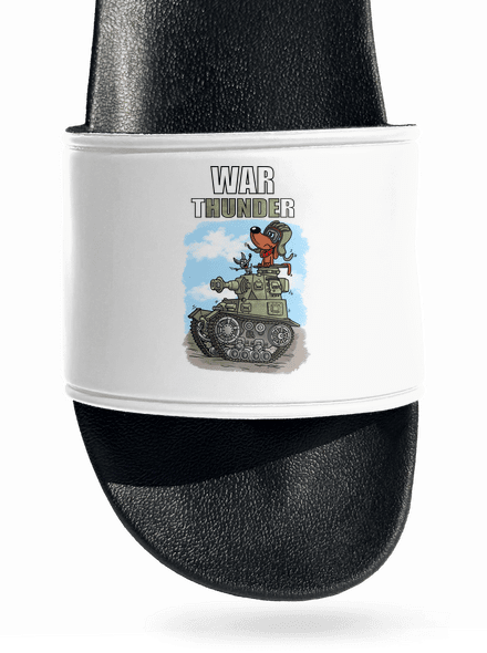 War Hunde pantofle White