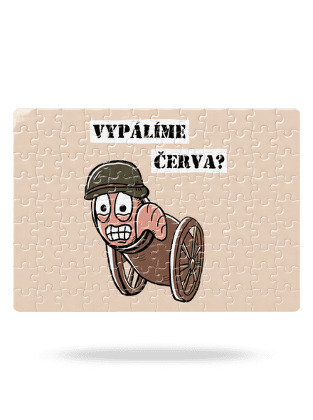 Vypálíme červa? puzzle White