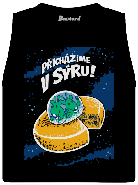 Přicházíme v sýru dámské tílko volné Black