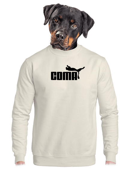 Coma unisex mikina bez kapuce Off White