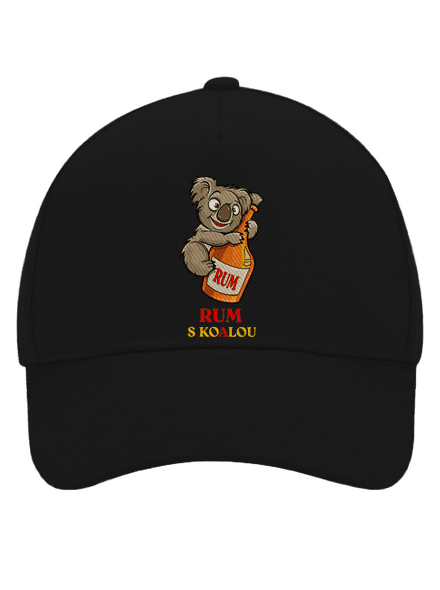 Rum s koalou kšiltovka baseballka Black