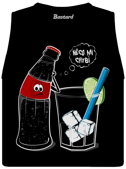 Rum a Cola dámské tílko volné Black