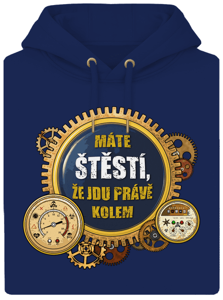 Chodím kolem unisex mikina premium Navy