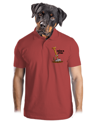 Občas si rýpnu pánská polokošile Burgundy