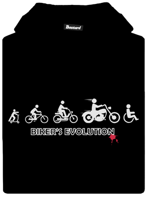 Bikers evolution dětská mikina klokanka Black