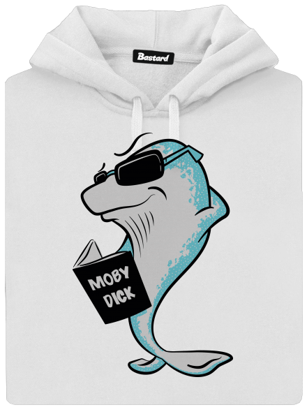 Moby Dick dámská mikina klokanka White