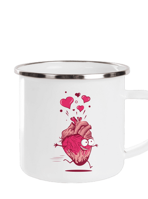 Zamilovaná srdíčka plecháček White