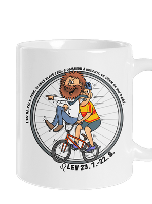 Cyklistický horoskop: Lev klasický hrnek White