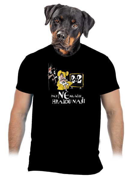 Hrajou naši pánské tričko Black