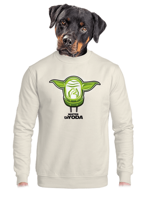 Mistr DiYoda unisex mikina bez kapuce Off White