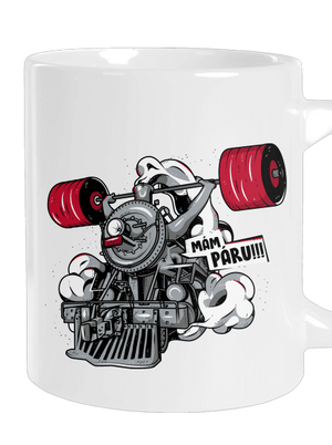 Lokomotiva velký hrnek White