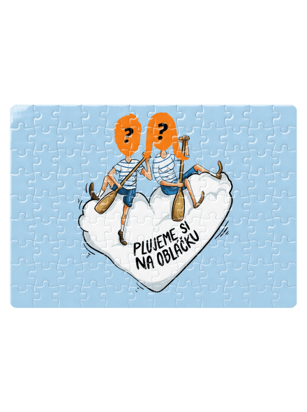 Na obláčku puzzle White