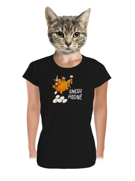 Snesu hodně dámské tričko premium Black