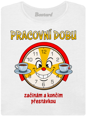 Pracovní doba dámské tričko White