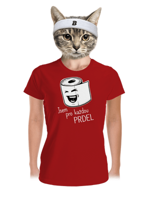 Prdel dámské sportovní tričko Red Mal