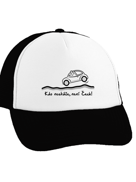 Kdo neskáče kšiltovka truckerka Black cap