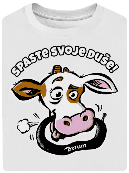 Spaste svoje duše unisex tričko oversized White