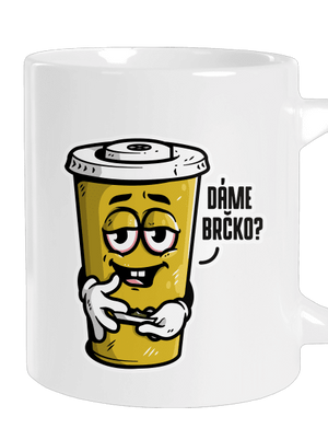 Dáme brčko? velký hrnek White