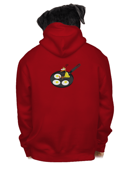 Kuře pánská mikina na zip Red