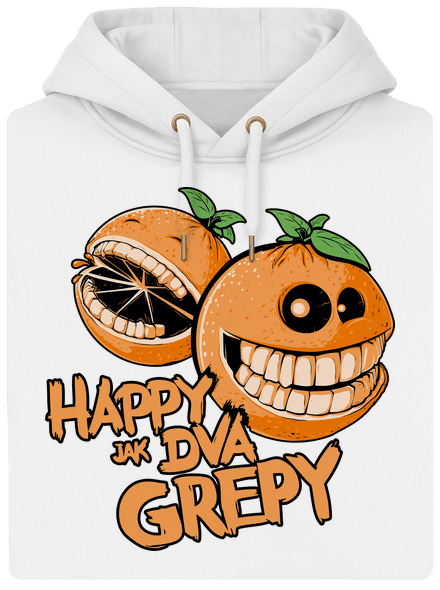 Happy grepy unisex mikina premium Snowwhite