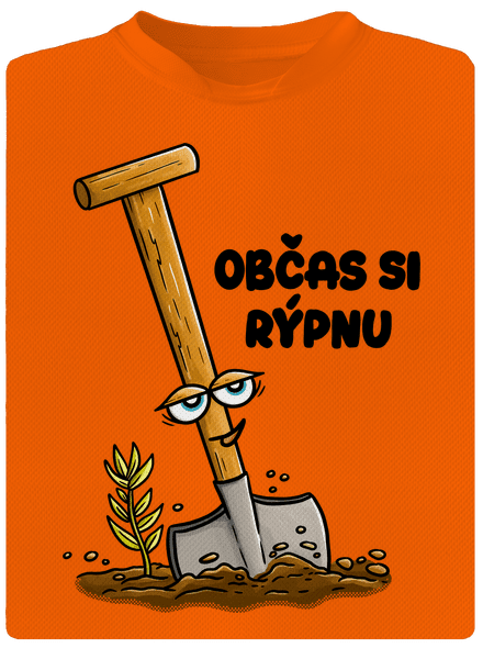 Občas si rýpnu pánské sportovní tričko Neon Orange