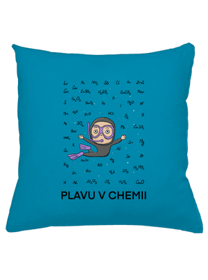 Plavu v chemii polštář Blue Turquoise