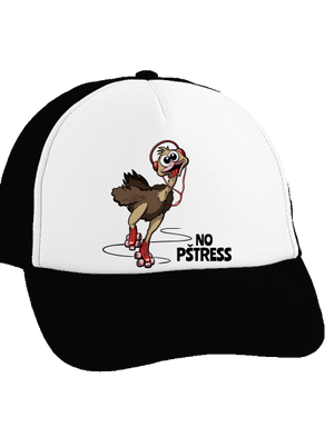 No pštress kšiltovka truckerka Black cap