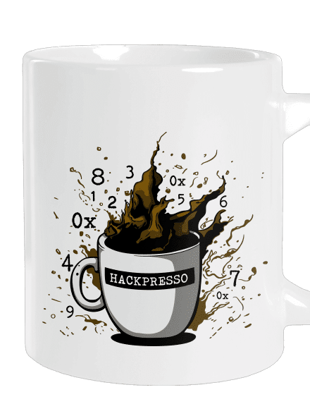Hackpresso  velký hrnek White