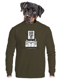 unisex mikina bez kapuce