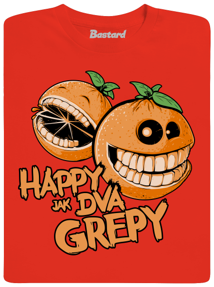 Happy grepy pánské tričko Fiery Red