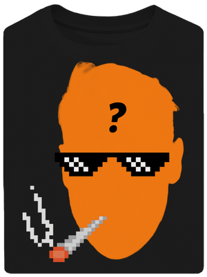 Thug life unisex tričko oversized Black