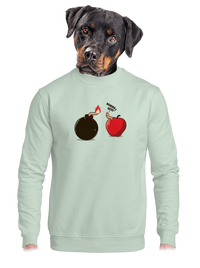 unisex mikina bez kapuce