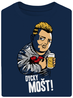 Dycky mošt unisex tričko oversized Midnight Blue