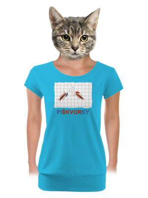 dámské tričko s lemem