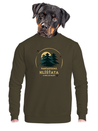 unisex mikina bez kapuce