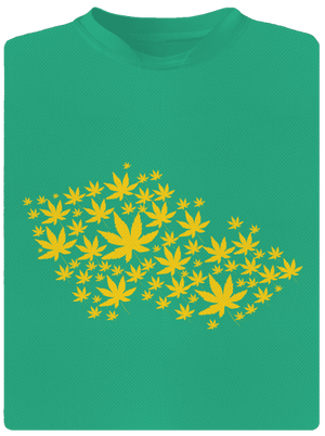 Ganja country pánské sportovní tričko Mint Mal