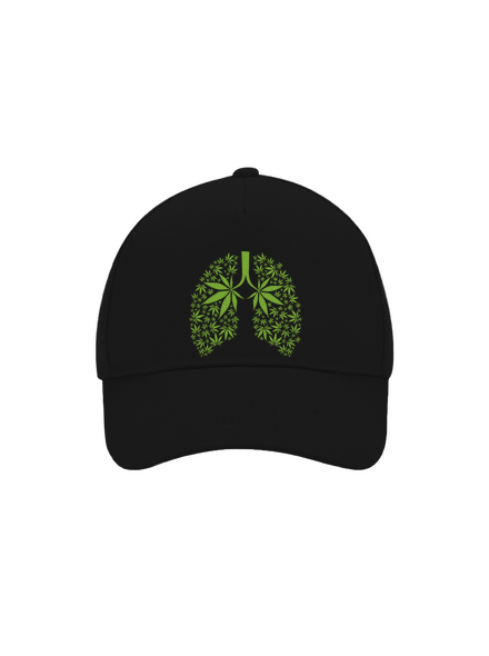 Ganja plíce kšiltovka baseballka Black