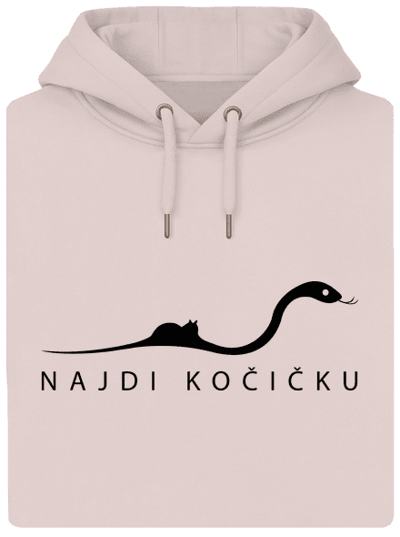 Najdi kočičku unisex mikina premium Rose Chalk