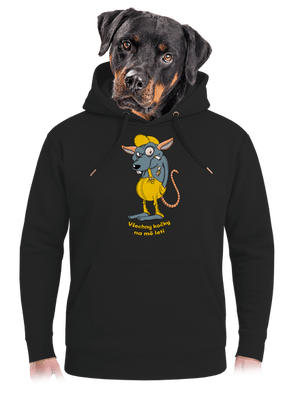 Myšák Casanova unisex mikina premium Dark Black