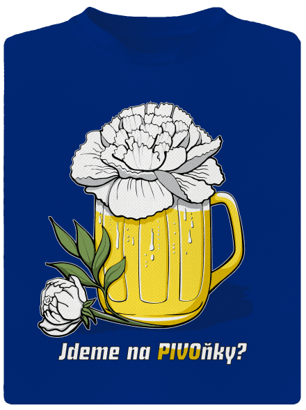 Pivoňky pánské sportovní tričko Royal Blue Mal