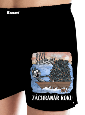 Záchranář roku pánské trenky Black